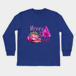 Merry and Bright Kids Long Sleeve T-Shirt